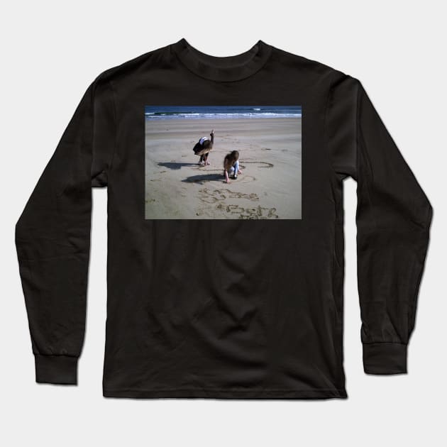 Seaside Smiles Long Sleeve T-Shirt by Ladymoose